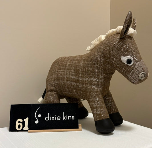 61. Tan and Silver Donkey