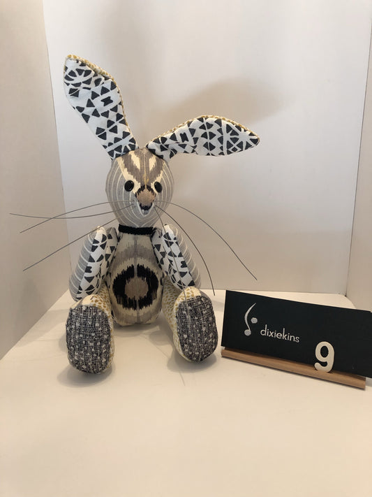 09. Elegant Black & Gold Rabbit - One of a Kind